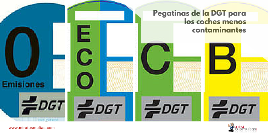 Pegatinas DGT - Clasificación coches contaminantes